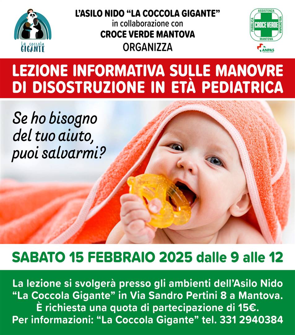 15 FEBBRAIO 2025 Lezione Disostruzione in et&#224; pediatrica